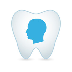 Tooth icon with a head