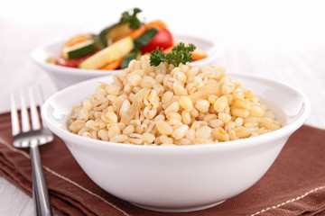 wheat grain and vegetables