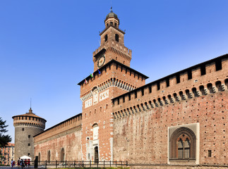 Fototapeta premium Milan Castle Close Day