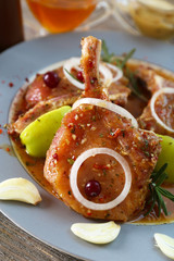 Preparing lamb chops