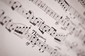 Obraz premium musical score