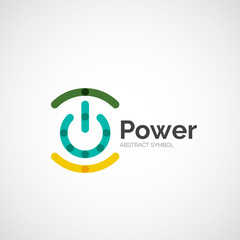 Power button logo design