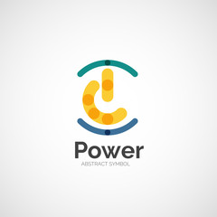 Power button logo design