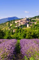 Deurstickers village in provence © Dar1930