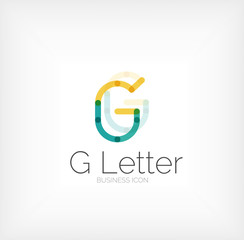 G letter logo, minimal line design