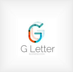 G letter logo, minimal line design
