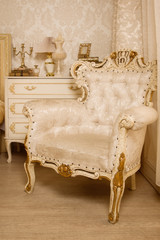 Bedroom in the vintage style