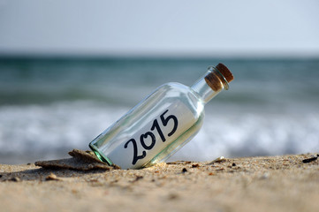 2015, bottle with a new message