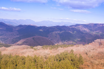 Mountain range and sky