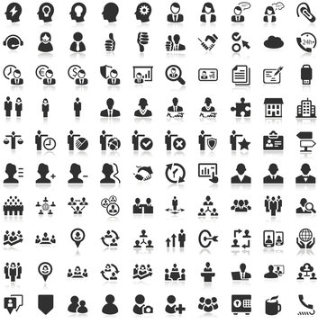 Shadow Iconset black Icons People Work Business