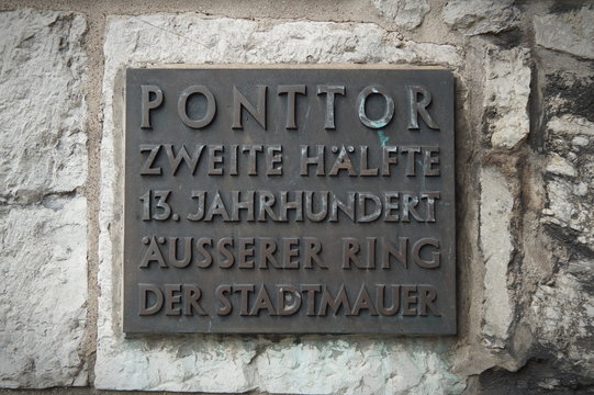 Aachen Ponttor Plakatte