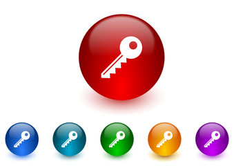 key vector icon colorful set