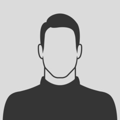 Faceless male avatar profile picture