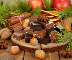 Christmas chocolate fudge