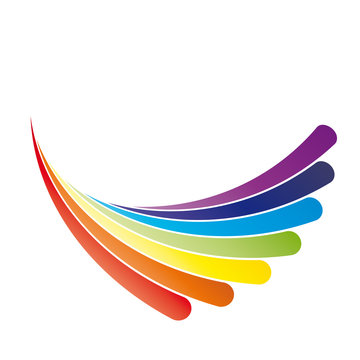 Yoga - Farben Chakra, Symbol der Hoffnung und Zuversicht, positiv denken, Regenbogen als Symbol f&uuml;r Offenheit und Toleranz