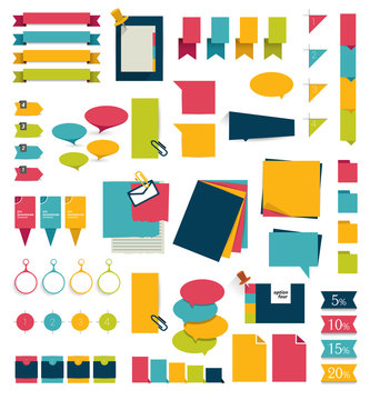Collections of infographics flat design diagrams.