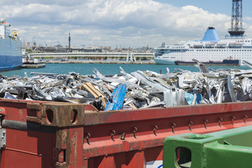 scrap container in Barcelona