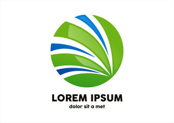 circle element finance logo vector