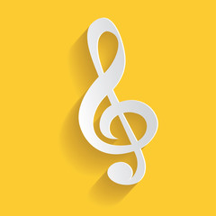 Song symbol,clean vector