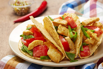 Chicken taco