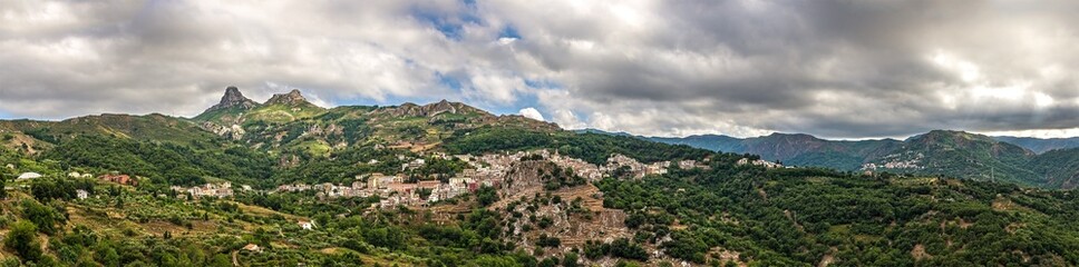 Obraz premium Sicilian picturesque village, Novara di Sicilia, Messina.