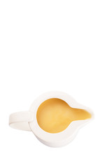Condensed milk in a small milk jug