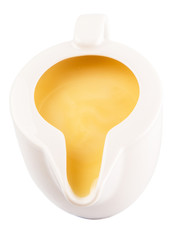 Condensed milk in a small milk jug