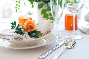 Festive table setting