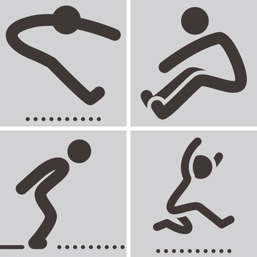Long jump icon