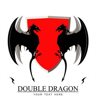 Double Dragon and red shield