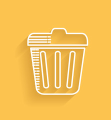 Bin symbol,clean vector