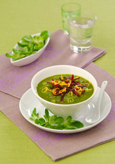 vegetable puree soup green