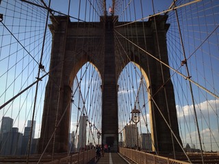 New York ponte di Brooklyn struttura 