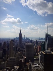 Fototapeta na wymiar New York Vista dall'alto Downtown 
