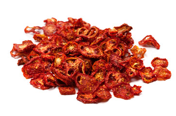 Dried slices of tasty tomato