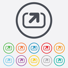 Action sign icon. Share symbol.