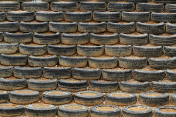 old tires background