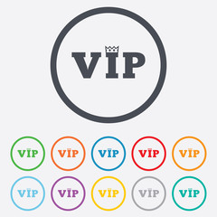 Vip sign icon. Membership symbol.