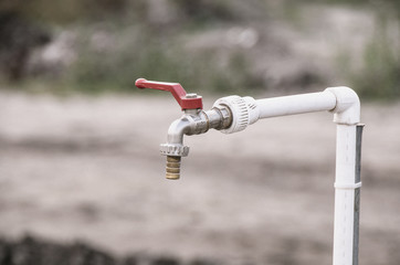 Water tap on the street