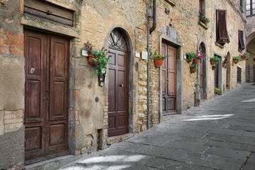 Typical street in Tuscany, Italy