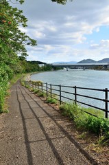 Fototapeta premium 瀬田川散策路