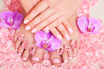 Manicure and pedicure