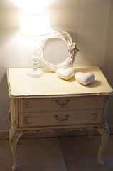 lamp and nightstand