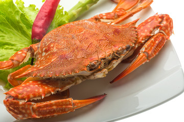 Boiled crab