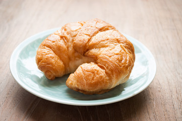 breakfast with croissant