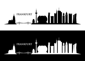 Naklejka premium Frankfurt skyline