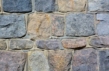 Stone wall with abstract pattern