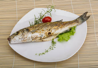 Grilled seabass