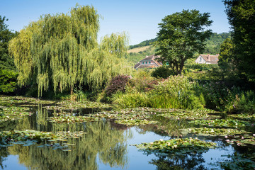 Fototapeta na wymiar Claude Monet's water garden at Giverny in France