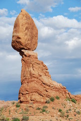 Fototapeta na wymiar Balanced rock in Arches National Park, Utah, USA